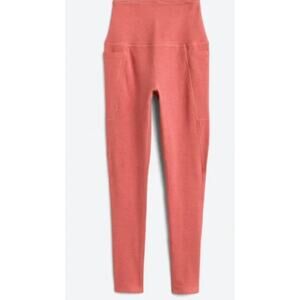 Beyond Yoga Spacedye Out Of Pocket High Waisted Midi Legging in Salmon - Size L